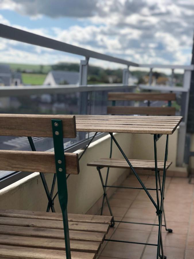 Bleu Sale - F2 Courseulles Avec Balcon Appartement Buitenkant foto